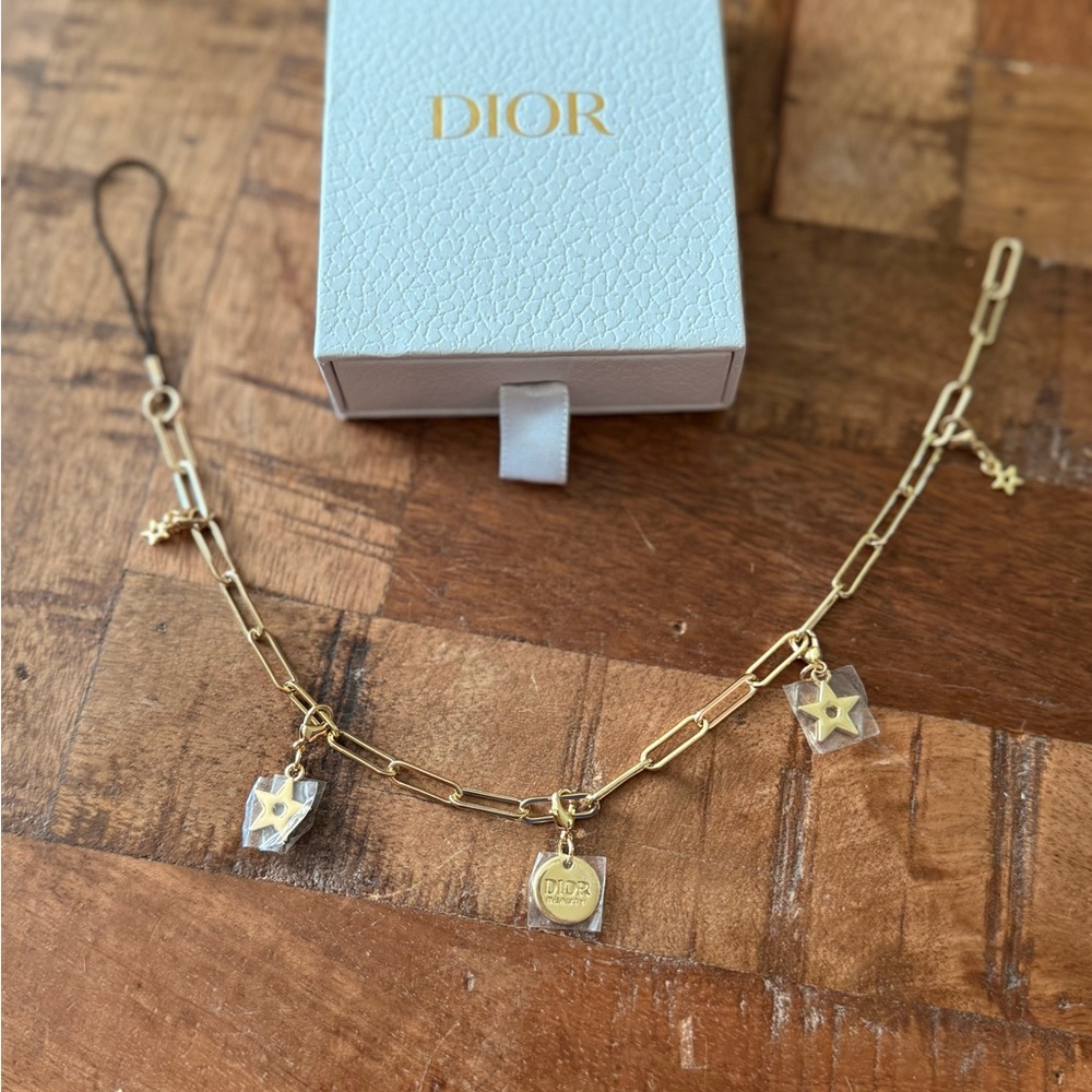 Dior Gold Phone Charm GWP